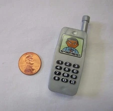 Rare Lego Duplo SILVER TELEPHONE PHONE for HOME OFFICE WORK HOUSE Cell Phone 