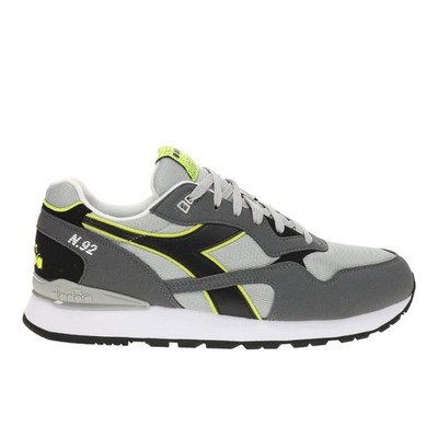 diadora N.92 Lace Up Dd Comfort  Mens Grey Sneakers Casual Shoes 183076-75056