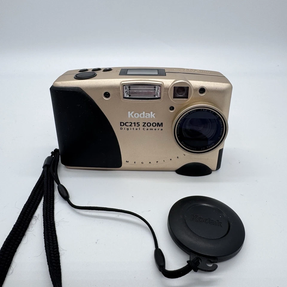 Kodak DC215 Zoom Digital Camera 1MP Gold 'Millenium 2000' Edition **READ** - Image 3 of 4