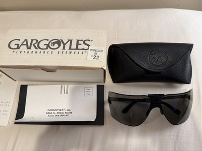   RARE Mint in Box GARGOYLES Black Sunglasses 85mm | Terminator Schwarzenegger