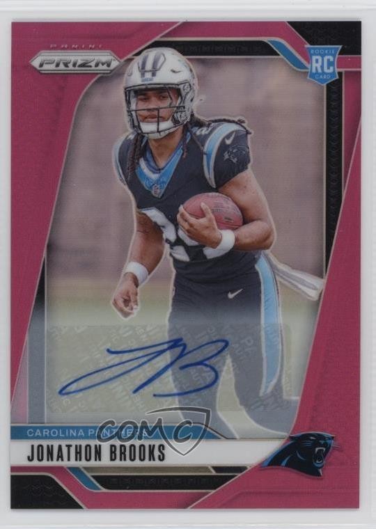 2024 Panini Prizm Rookies Pink Jonathon Brooks #357 Rookie Auto RC 0vl5