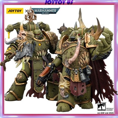 JOYTOY Warhammer 40K 1/18 Action Figures Death Guard Plague Marine Champion 2PCS