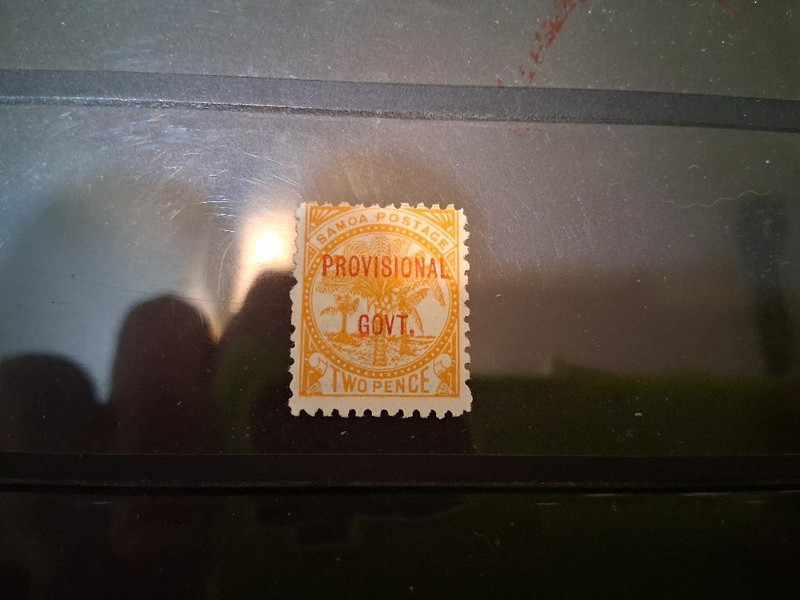 WESTERN SAMOA PROVISIONAL GOVERNMENT #33 (LOT 19) TWO PENCE ORANGE NEW PRICE