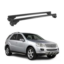Dachträger Grundtäger für Mercedes ML Klasse W164 2005-2011 75kg Schwarz Alu 2x Dachträger Grundtäger für Mercedes ML Klasse W164 2005-2011 75kg Schwarz Alu 2x