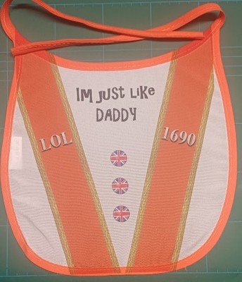 loyal ORANGE Schärpe Papa zwölftes Baby Lätzchen