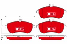 Bremsbelagsatz Vorne für Mercedes W204 C204 S204 W212 C207 A207 S212 ab 07->