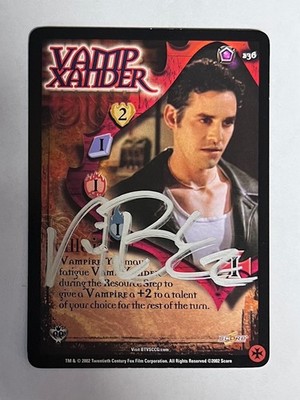Autographed Buffy ccg - VAMP XANDER (Nicholas Brendon)
