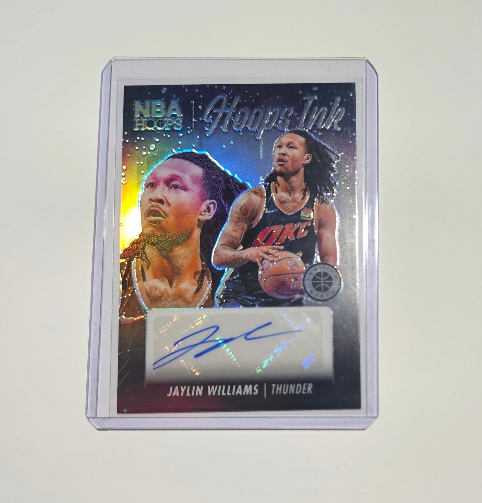Jaylin Williams 23-24 Panini NBA Hoops Premium Stock - Hoops Ink #HI-JAY Prizm
