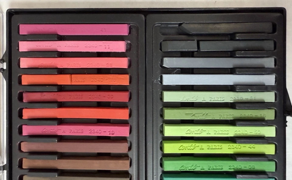 Conte Carres карандаши - 48 различных цветов - слегка б/у; см. фотографии - Изображение 4 из 4