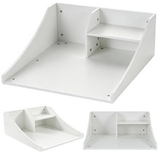 Washer Dryer Countertop Organizer 27.6"x27" Wood Shelf Topper With Edge Guard