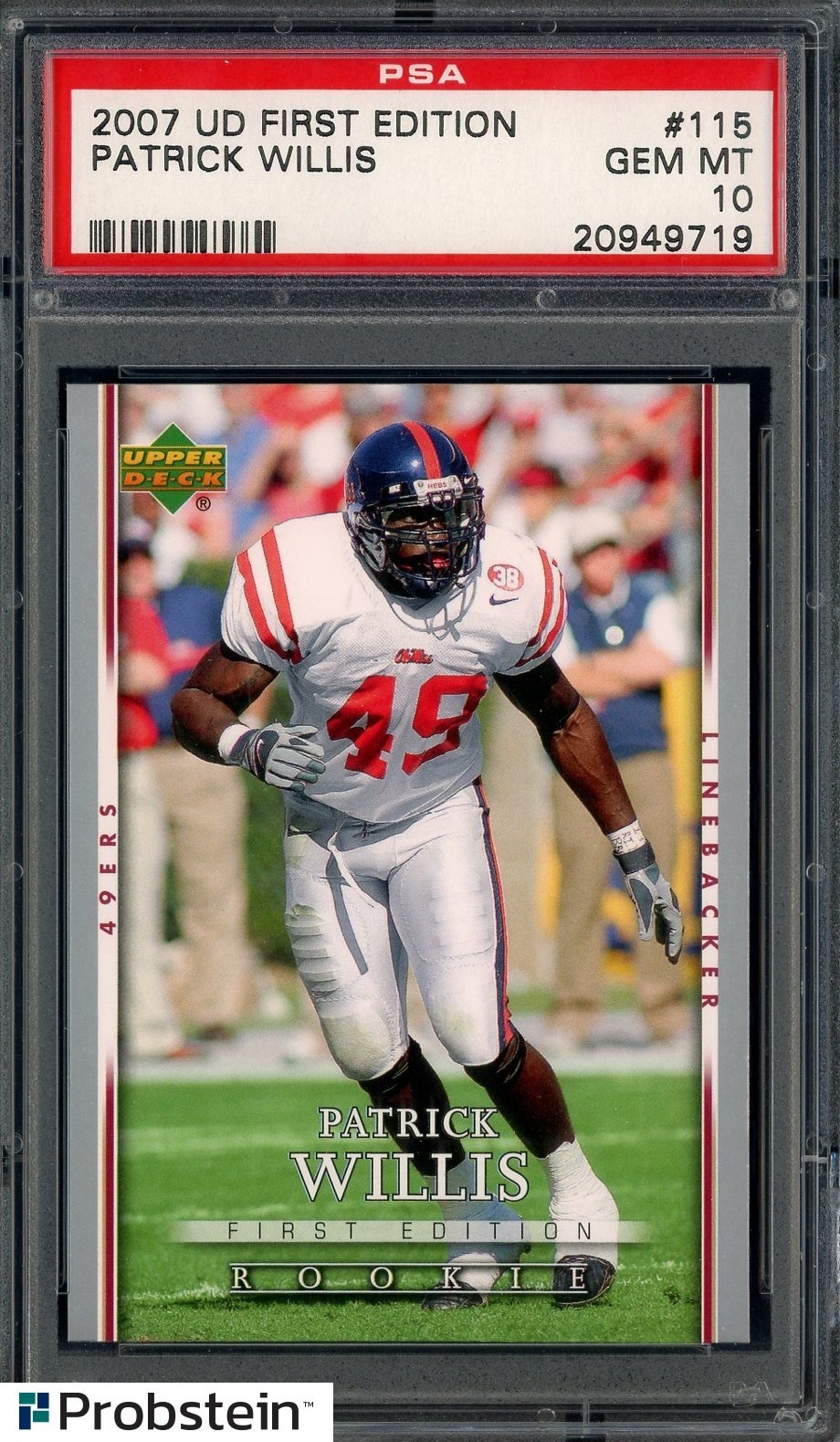Patrick Willis Upper Deck First Edition #115 Base