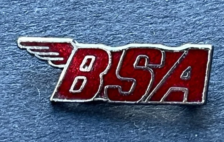 Adesivo 3M Per Moto BSA - Replica In Alluminio Del Logo Testata - Glossy - Foto 3