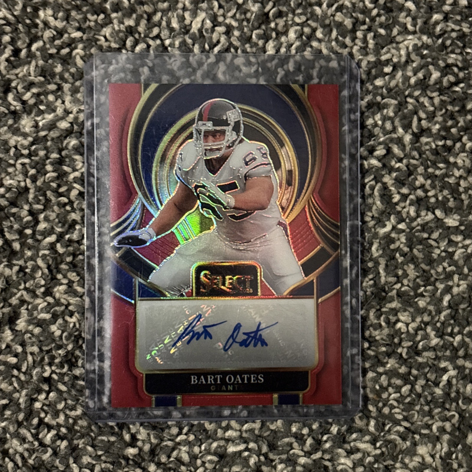 2025 Panini Select - Select Signatures Bart Oates Red Prizm /75 