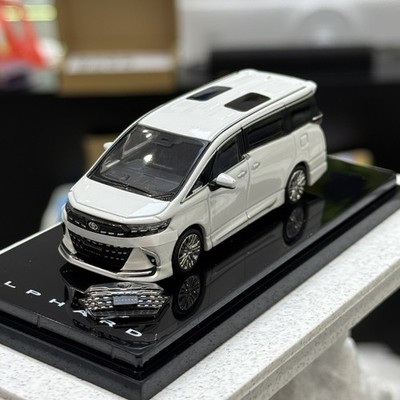 1/64 White Alphard Z 4th Gen Alloy   Diecast Premium Collectible Model