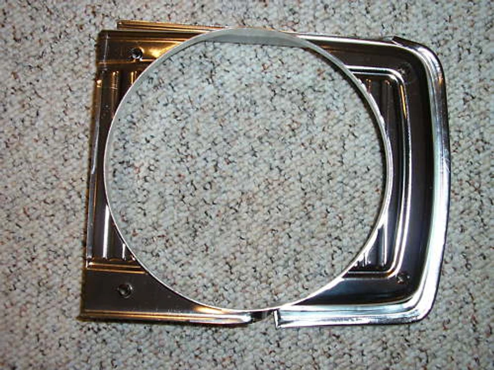 Biseles de faros cromados y negros para Dodge Dart 1967 67 bisel de lámpara moldura mopar Foto 4 de 4