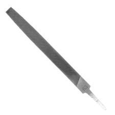 Grobet 6-1/4" - 2 Cut Knurled Handle Half Round Swiss Pattern Needle File, USA