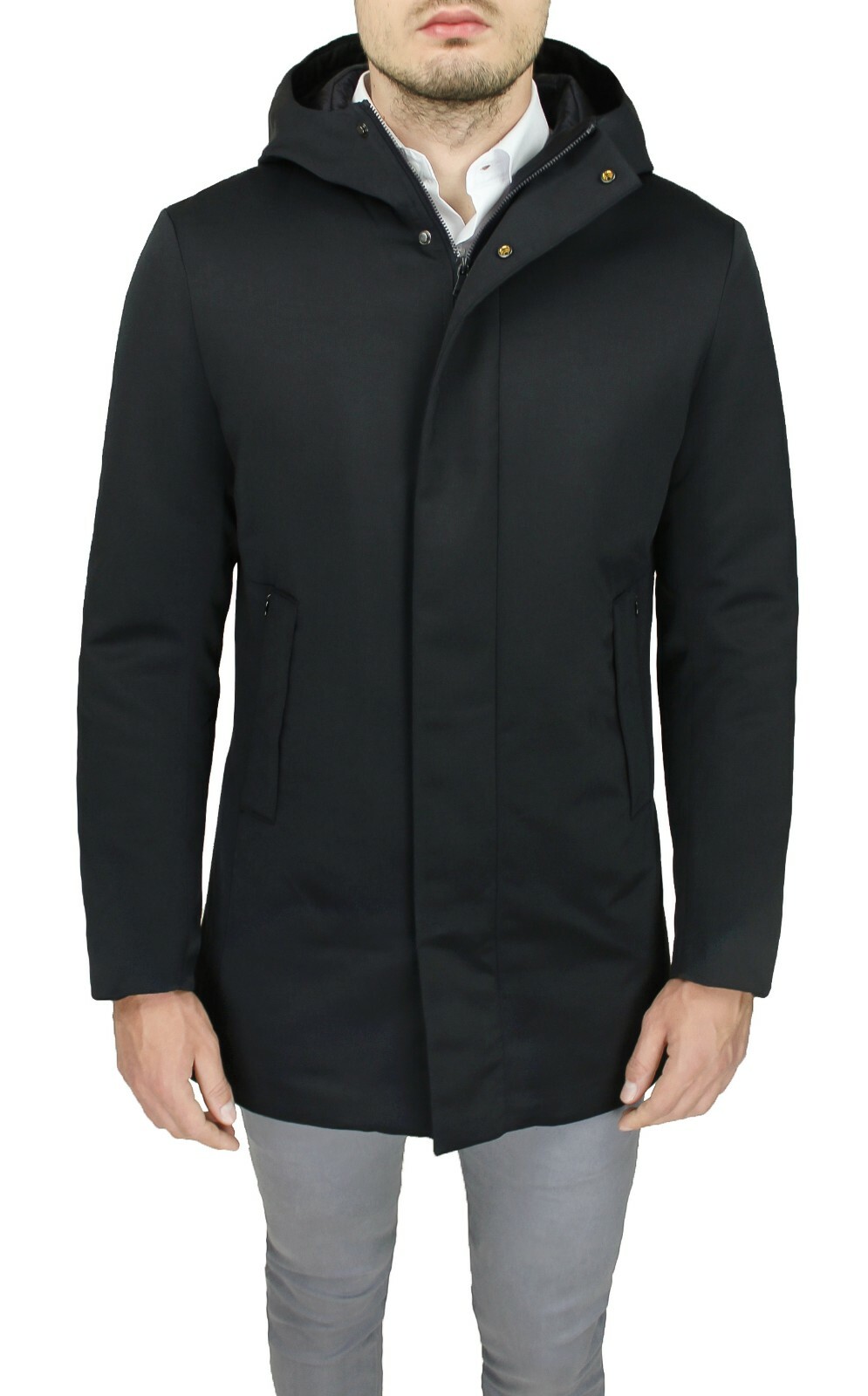 Jasje mannens Quilted Jasje Sartorial zwart WaterBesteendig Jasje Elegant Slim Fit Jasje mannens Quilted Jasje Sartorial zwart WaterBesteendig Jasje Elegant Slim Fit
