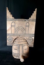 Masque aux escaliers Hopi Kachina Katsina amérindien Amérique Art populaire XIXe