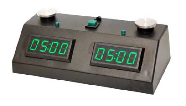 ZMart Fun II Digital Chess Clock - BLACK/GREEN with Wedge Bag - Image 2 of 2
