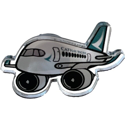 Cathay Pacific Airbus A350 Acrylic Pin - Picture 1 of 1