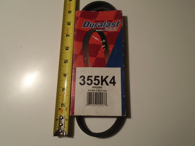 V Belt Duralast Multi V Belt 355K4 90 2cm New 4pk0900 EBay