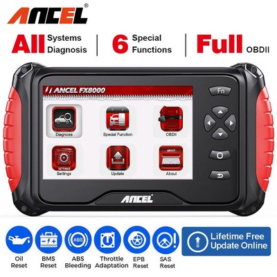 ANCEL FX8000 OBD2 Scanner All System Diagnostic Code Reader ABS Oil EPB BAT TPS