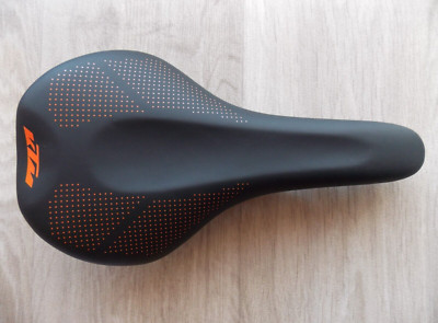 KTM Line Sport MTB Rennrad Sattel schwarz-orange NEU 303gramm