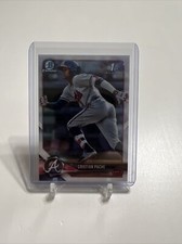 2018 Bowman Chrome Christian Pache 1st Bowman Chrome BCP46 Atlanta Braves