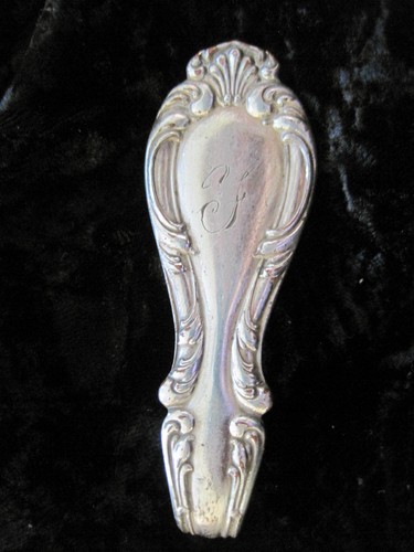 Fork Silverware Flatware Pendant Monogram F or Y End 2 3/4""