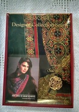 Vintage Berkshire Designer Collection Scarf with Clip Large 32 Inch Square e57