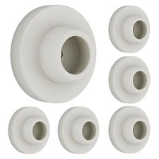 6x Door Stops for Wall Protector Door Knob Wall Shield White Door Bumper Slam Ne