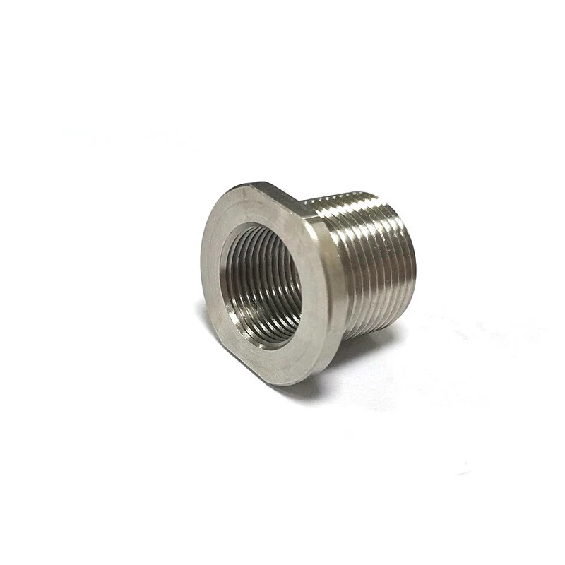 2pcs 1/2x28 ID to 5/8x24 OD Thread Protector Adapter with Washer Stainless Steel - Image 4 of 4