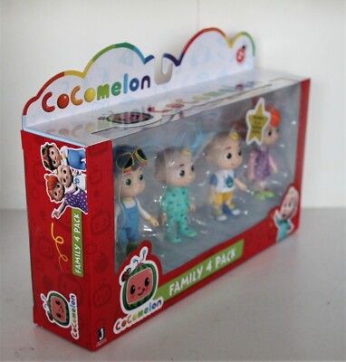 Cocomelon Family 4 pack JJ, TomTom, and Yoyo figures | eBay