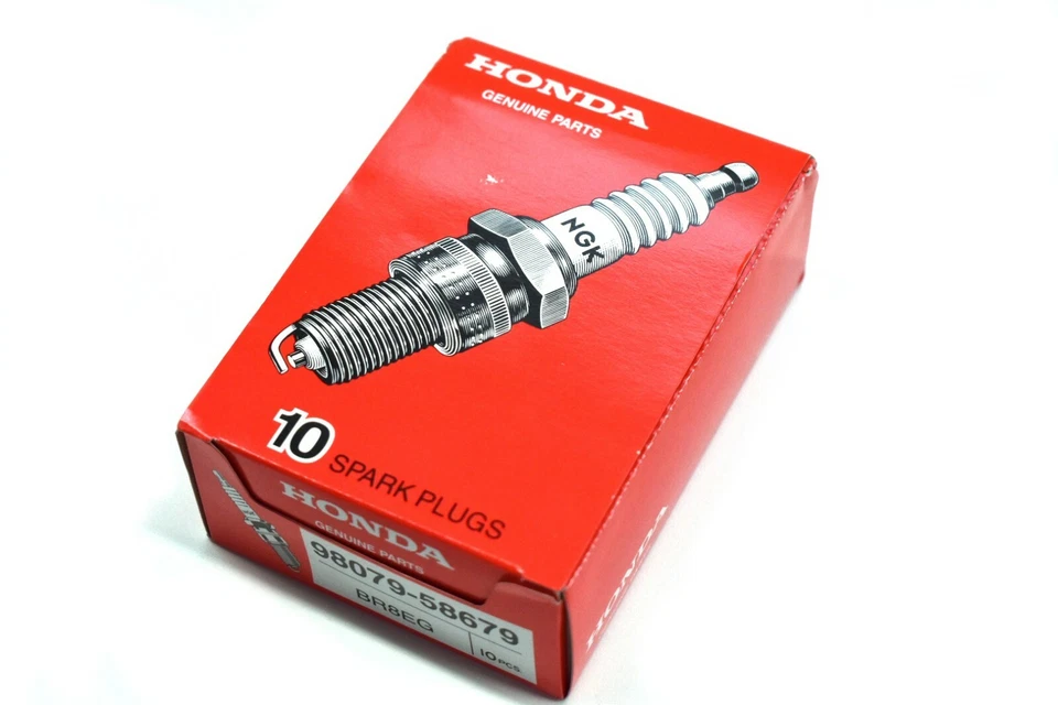 x10 NGK BR8EG Spark Plug 82-04 CR250R CR500R 82-83 CR480R 10 Pack Honda OEM#B224 - Image 2 of 4