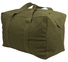 US Army Canvas Parachute Cargo Bag Oliv Kampftasche Vietnam USMC Marines WK2 WW