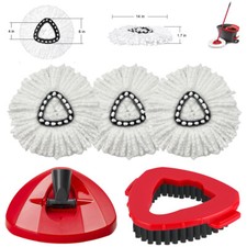 Replacement Microfiber Mop Head Easy Wring Refill For O-Cedar,Brush mop base kit