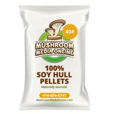 MushroomMediaOnline - 100% Soy Hull Mushroom Pellets (Supplement)