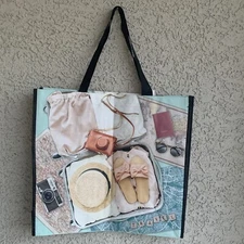 Reusable Grocery Bags Durable Multi Use Large Foldable Totes 19” x  17” x  7.5”