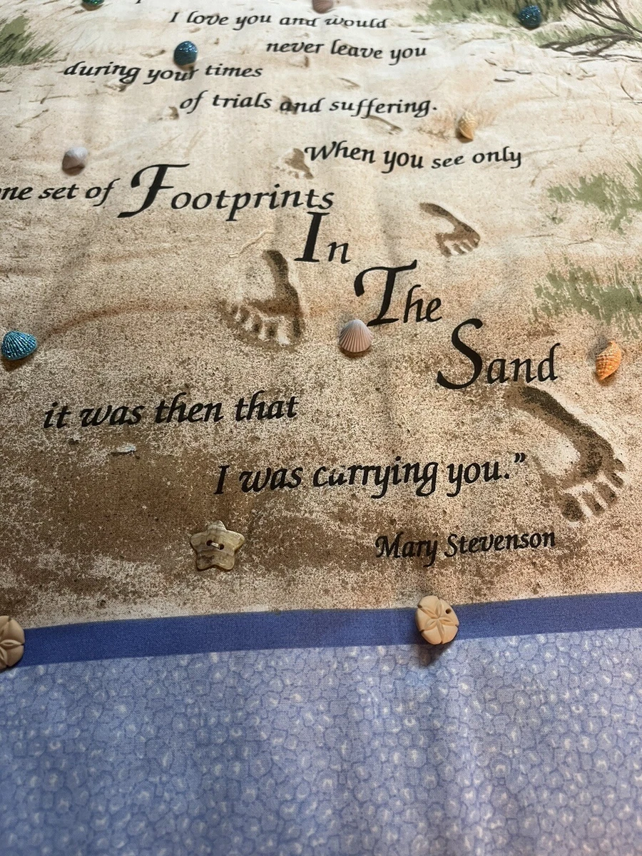 Original Footprints In The Sand Poem Mary Stevenson