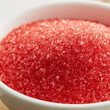 Red Sanding Sugar Sprinkles (2) 8 oz containers Free Shipping