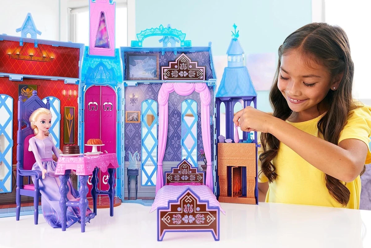 Disney Frozen 2 Arendelle Doll House Castle 2 Ft with Elsa Fashion Doll New Toy