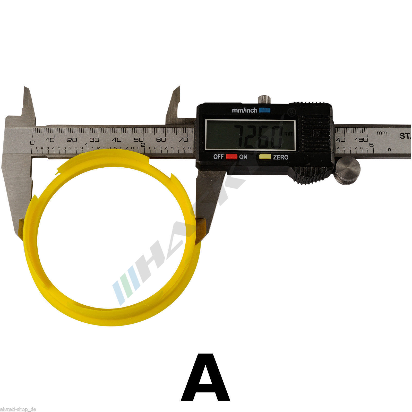 NAAA Zentrierringe 73,1 Auf 63,4mm - 4x Set In Rot Für Perfekte Felgen-Zentrierung