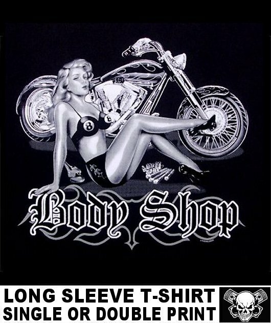 SEXY BODY SHOP BIKER 8 BALL PIN UP GIRL CUSTOM V-TWIN SEXY BODY SHOP BIKER 8 BALL PIN UP GIRL CUSTOM V-TWIN