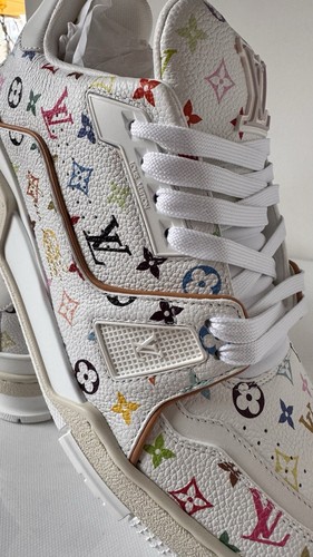 Louis Vuitton LV x Takashi Murakami 2025 White Trainer US Men Sz 8 - 第 7/15 張圖片