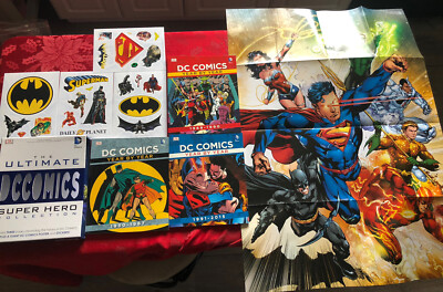 The Ultimate Super Hero Collection DC Comics Box Set W/ Poster & Stickers Set