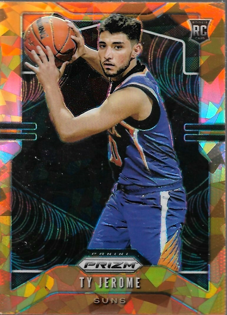 Ty Jerome Prizm 19-20 #268 Orange Cracked Ice Rookie Phoenix Suns