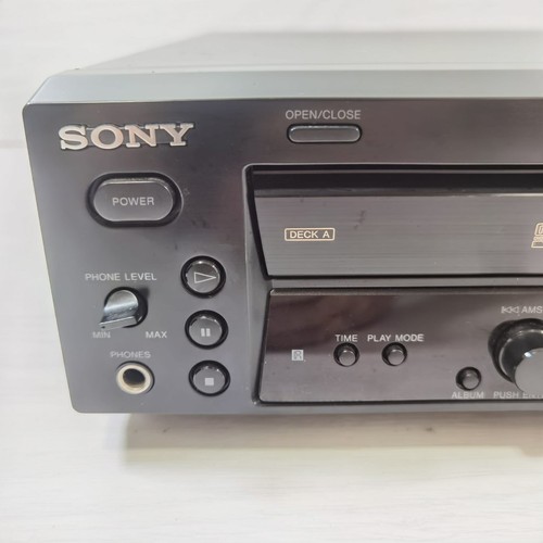Sony RCD-W100 Twin Tray CD Recorder CD-RW CD-R - NO REMOTE- PARTS ONLY - Picture 6 of 18