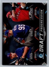 2019 Bowman Draft #DPR-TEX Seise / Winn / Jung Draft Progression RANGERS (B)