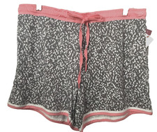 SECRET TREASURES MIX MATCH SOFT GraySpotted Elastic Waist Shorts Sz S