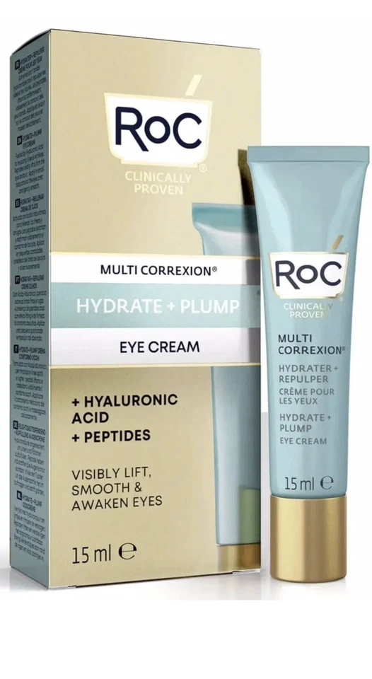 ROC Multi Correxion Hydrate and Plump Eye Cream 15ml Brand New Boxed RRP £25